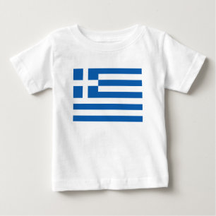 Die Flagge Griechenlands Baby T-shirt