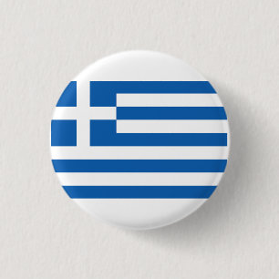 Die Flagge Griechenlands Button