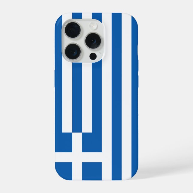 Die Flagge Griechenlands  iPhone 15 Pro Hülle (Rückseite)