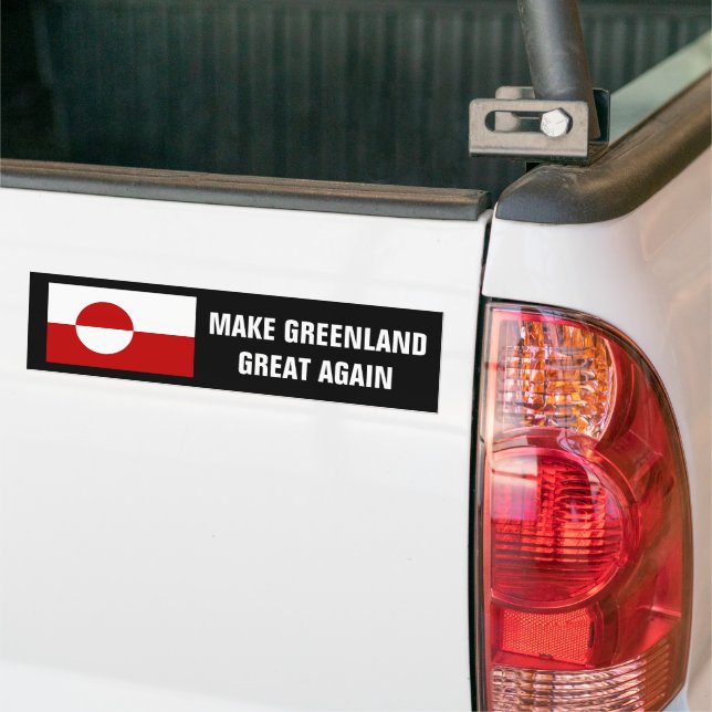 Die Flagge Grönlands wieder groß machen Autoaufkleber (Auf Lkw)