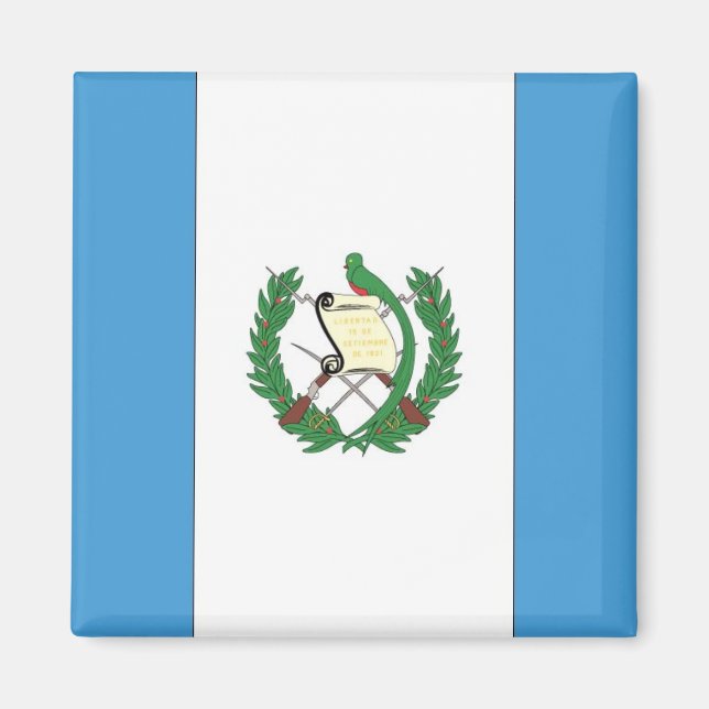 Die Flagge Guatemalas Magnet (Vorne)