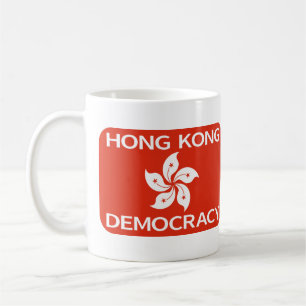 Die Flagge Hongkongs für Demokratie Kaffeetasse