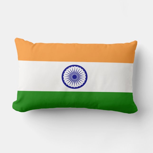 Die Flagge Indiens Lendenkissen (Vorderseite)