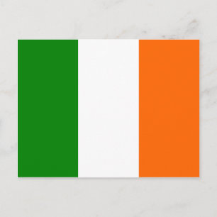 Die Flagge Irlands Postkarte