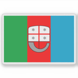 Die Flagge Liguriens, Italien Aufkleber