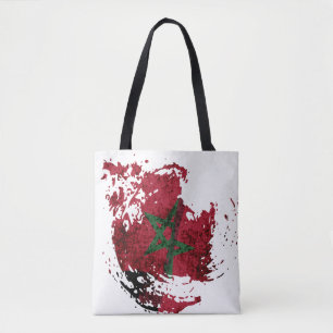 die Flagge Marokkos Tasche