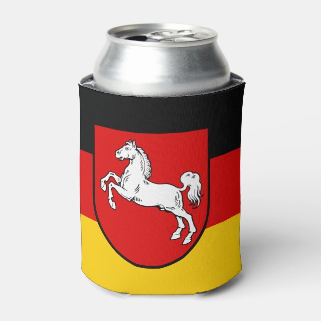 Die Flagge Niedersachsens kann kühlen Dosenkühler (Kanne Vorderseite)