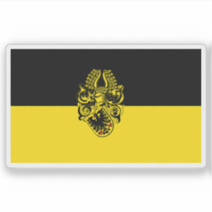 Die Flagge Nordhausens Aufkleber