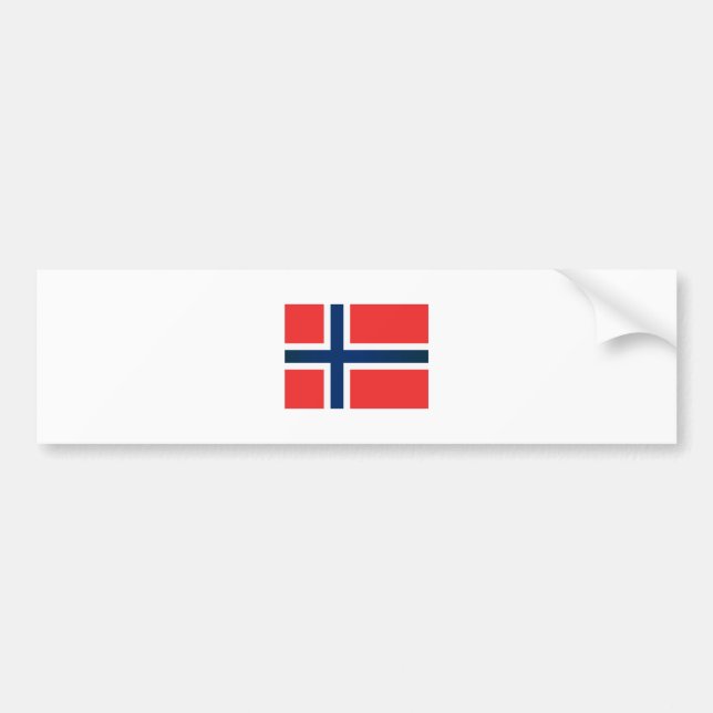 Die Flagge Norwegens Autoaufkleber (Vorne)
