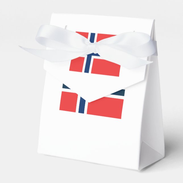 Die Flagge Norwegens Geschenkschachtel (Vorderseite)