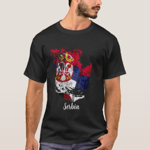 die Flagge Serbiens T-Shirt