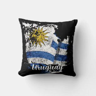 die Flagge Uruguays Kissen