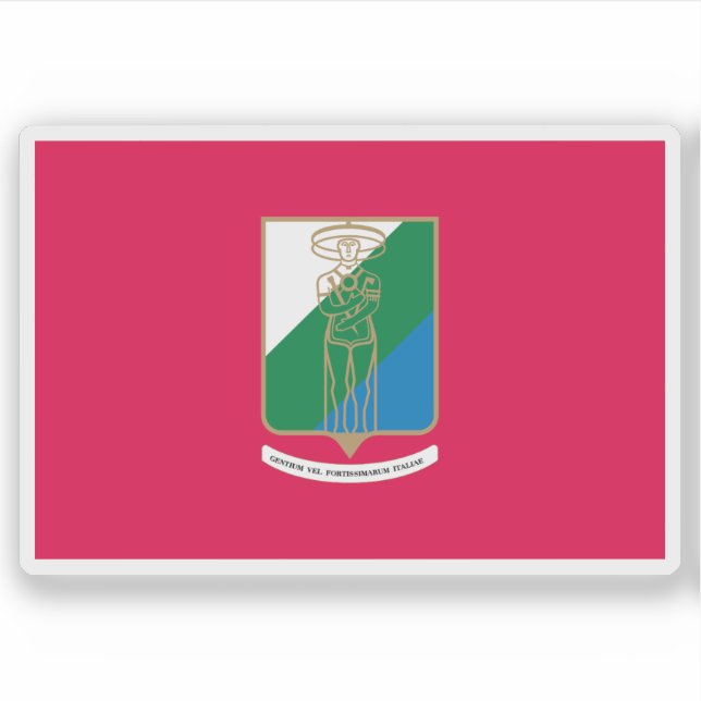 Die Flagge von Abruzzen, Italien Aufkleber (Vorderseite)