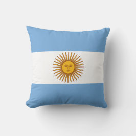 Die Flagge von Argentinien Kissen