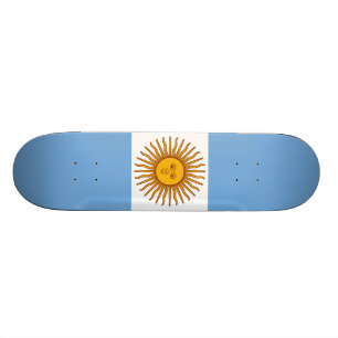 Die Flagge von Argentinien Skateboard