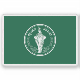 Die Flagge von Bangkok, Thailand Aufkleber