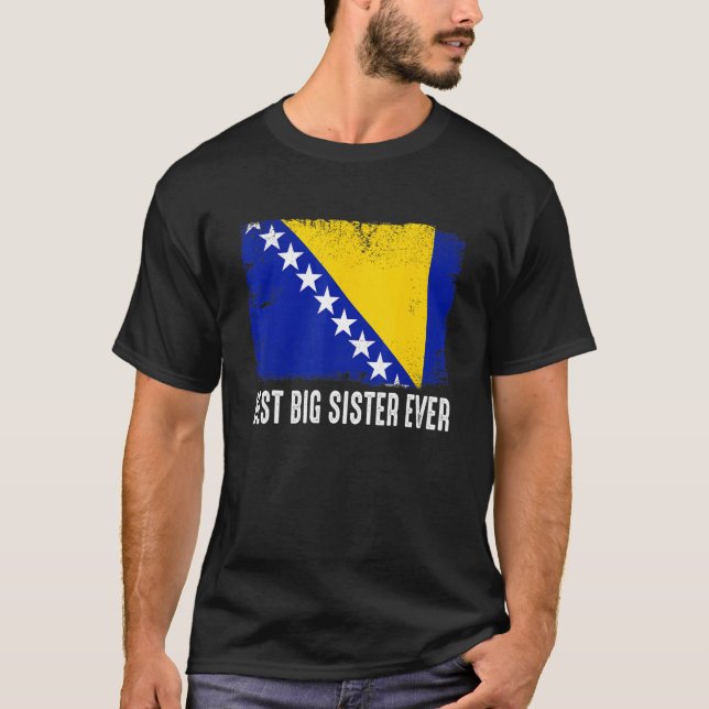 Die Flagge von Bosnien und Herzegowina ist die bes T-Shirt (Vorderseite)