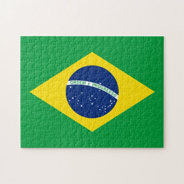 Die Flagge von Brasilien (Horizontal)