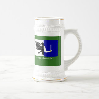 Die Flagge von Connach Bierglas