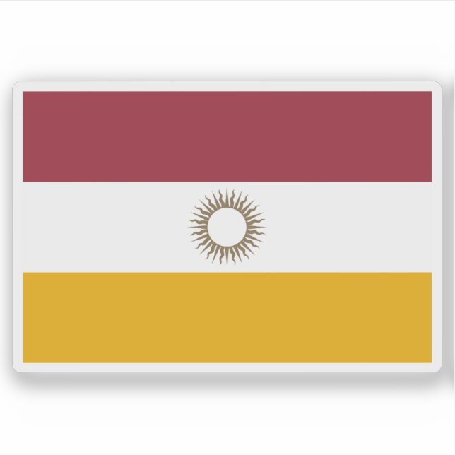 Die Flagge von Córdoba, Argentinien Aufkleber (Vorderseite)