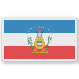 Die Flagge von Cruces, Kuba Aufkleber
