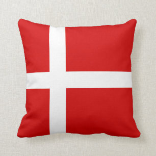 Die Flagge von Dänemark Kissen