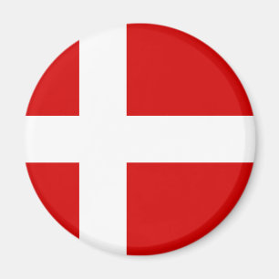 Die Flagge von Dänemark Magnet