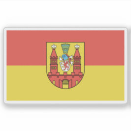 Die Flagge von Demmin Aufkleber