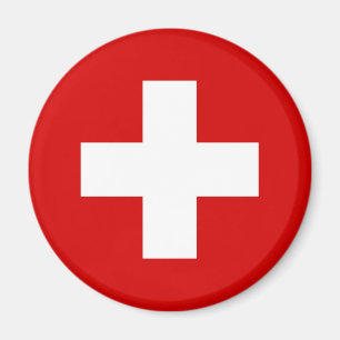 Die Flagge von der Schweiz Magnet