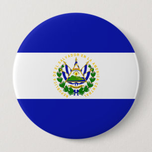 Die Flagge von El Salvador. Button