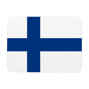 Die Flagge von Finnland - Siniristilippu Magnet
