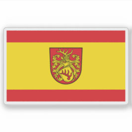 Die Flagge von Forst (Lausitz) Aufkleber