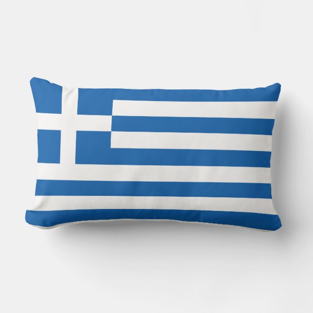 Die Flagge von Griechenland Lendenkissen (Vorderseite)