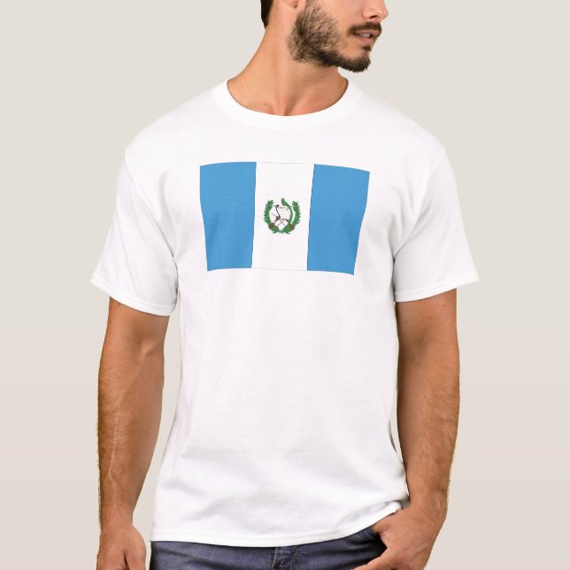 Die Flagge von Guatemala T-Shirt (Vorderseite)