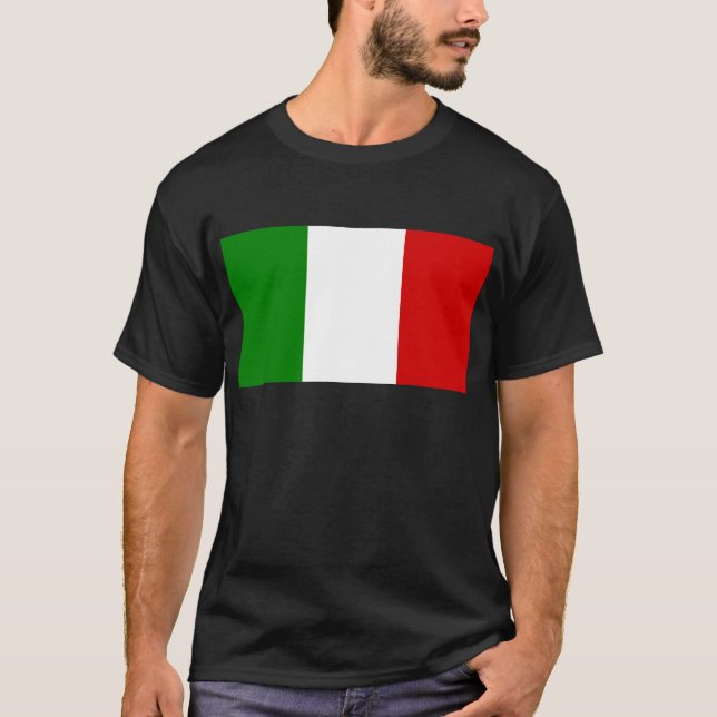 Die Flagge von Italien T-Shirt (Vorderseite)
