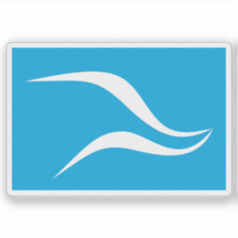 Die Flagge von Neuquén, Argentinien Aufkleber