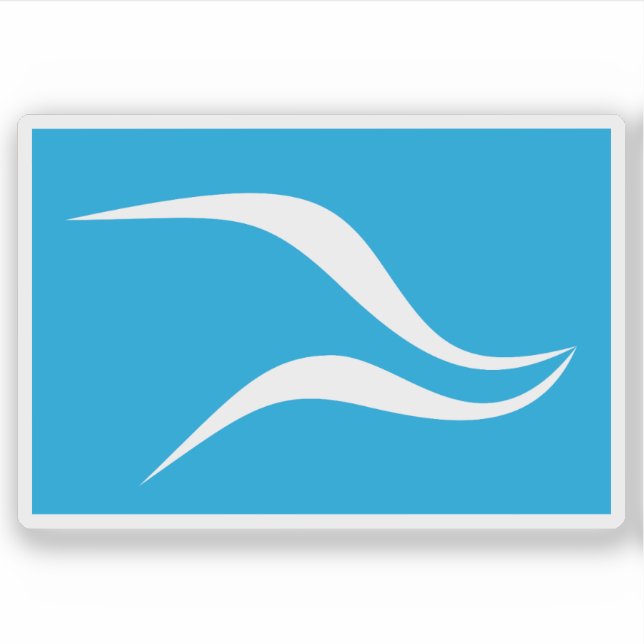 Die Flagge von Neuquén, Argentinien Aufkleber (Vorderseite)