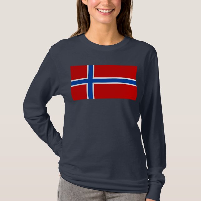 Die Flagge von Norwegen T-Shirt (Vorderseite)