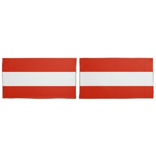 Die Flagge von Österreich Kissenbezug