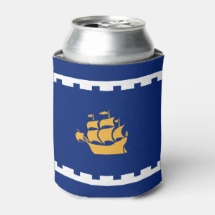 Die Flagge von Quebec City Can Cooler Dosenkühler