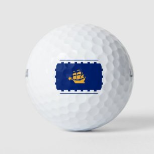 Die Flagge von Quebec City Golf Balls Golfball