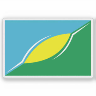 Die Flagge von San Cayetano partido, Argentinien Aufkleber