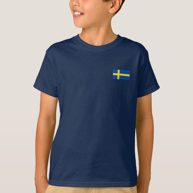 Die Flagge von Schweden T-Shirt (Vorderseite)