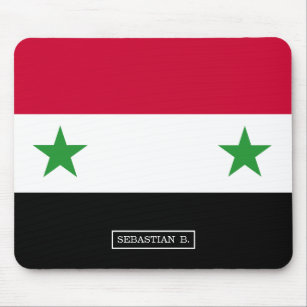 Die Flagge von Syrien Mousepad