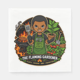 Die Flaming Gardener Servietten