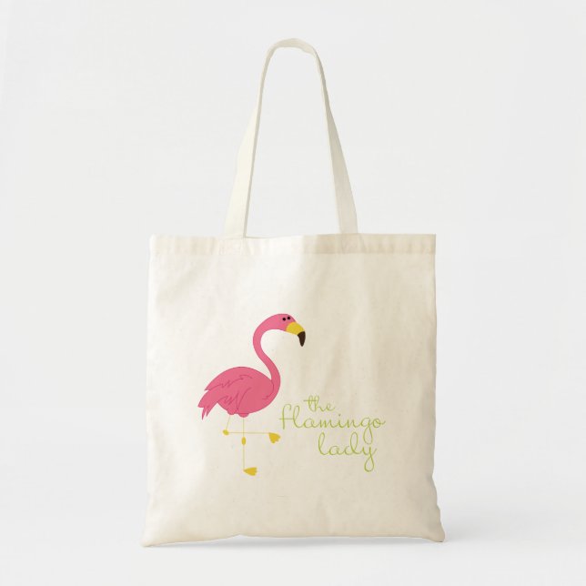 Die Flamingo Lady Tragetasche (Vorne)