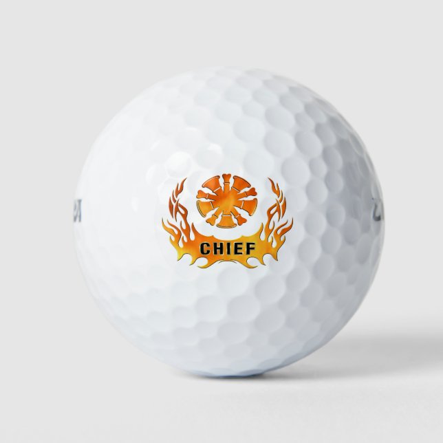 Die Flammen des Chefs Golfball (Vorderseite)