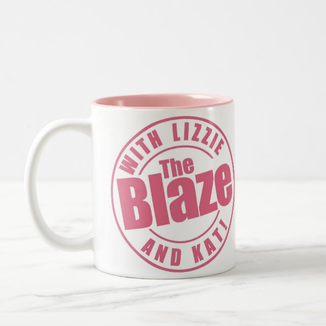 Die Flammen-Tasse Zweifarbige Tasse (Links)