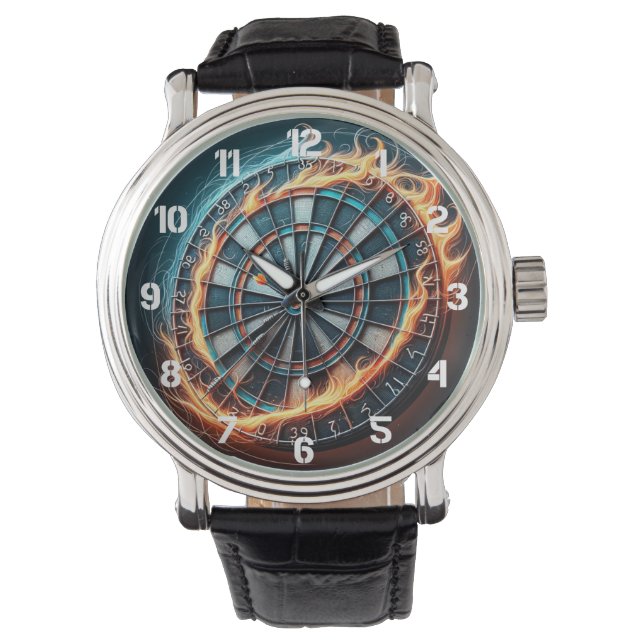 Die flammende Dart Arena entzündet die Leidenschaf Armbanduhr (Vorderseite)