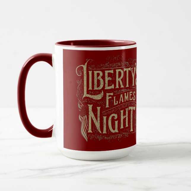 Die Flammennacht der Freiheit Tasse (Links)